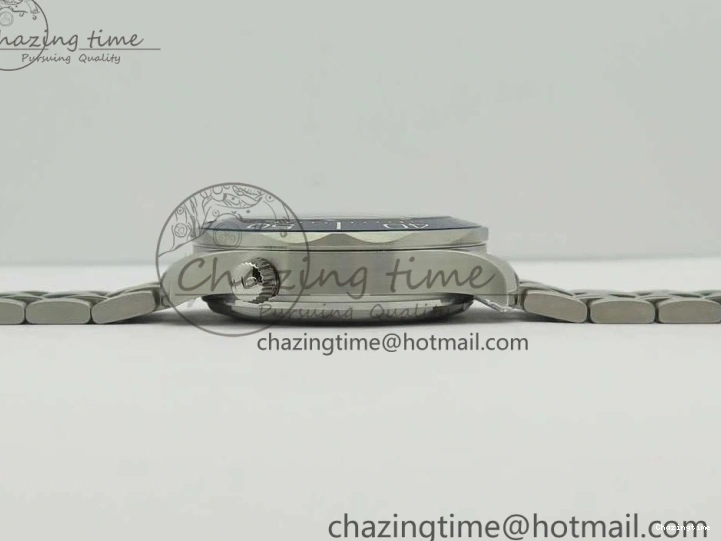 0113 Effortless 2018 Seamaster Diver 300M OMF Best Edition Blue Ceramic Gray Dial on SS Bracelet A8800 (Black Balance Wheel) 7958